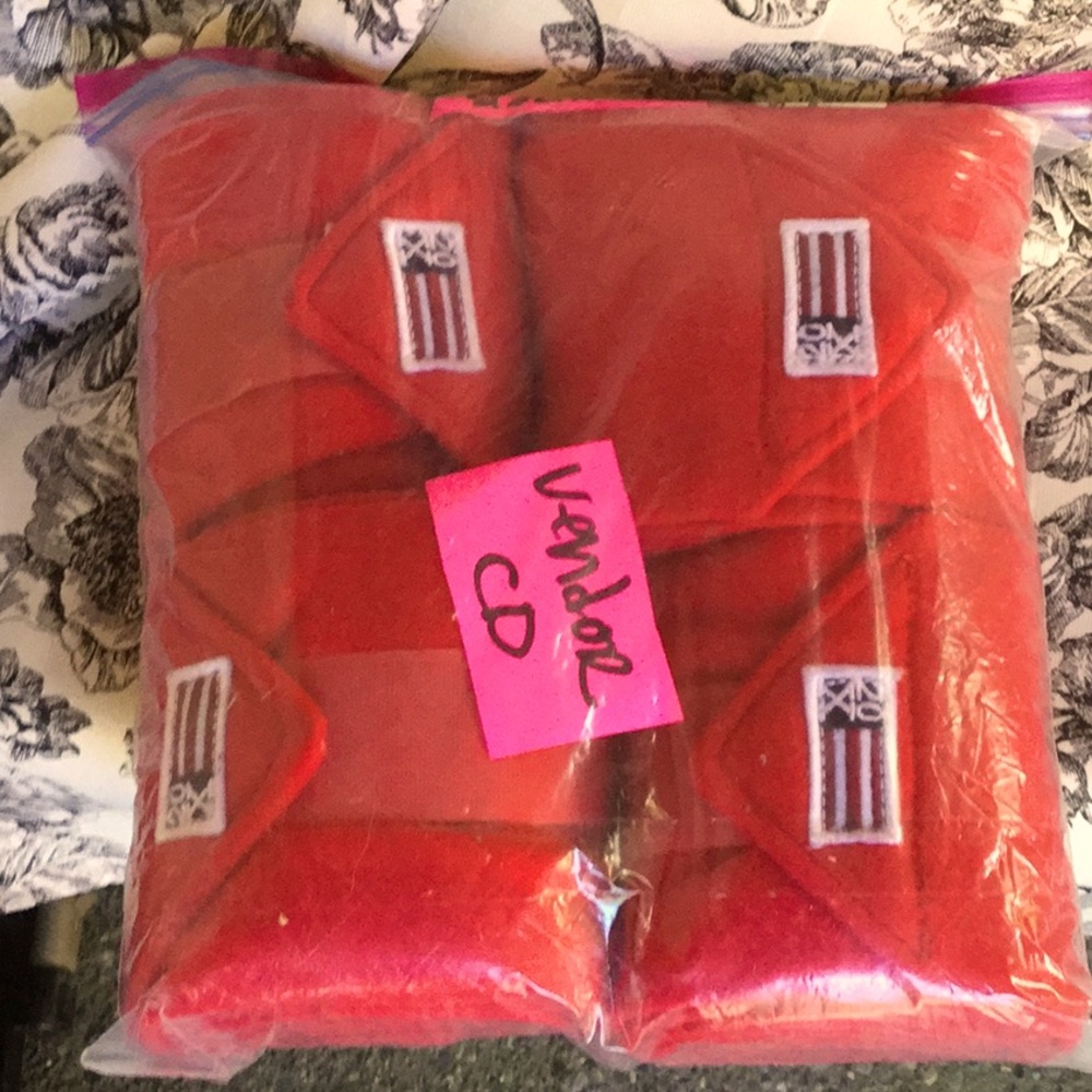 20x red polo wraps equine horse parade 4th July reining freestyle rodeo queen